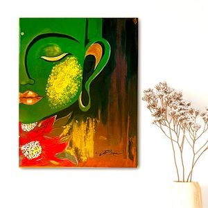 Zen Art Painting Original with Certificate of Authenticity
